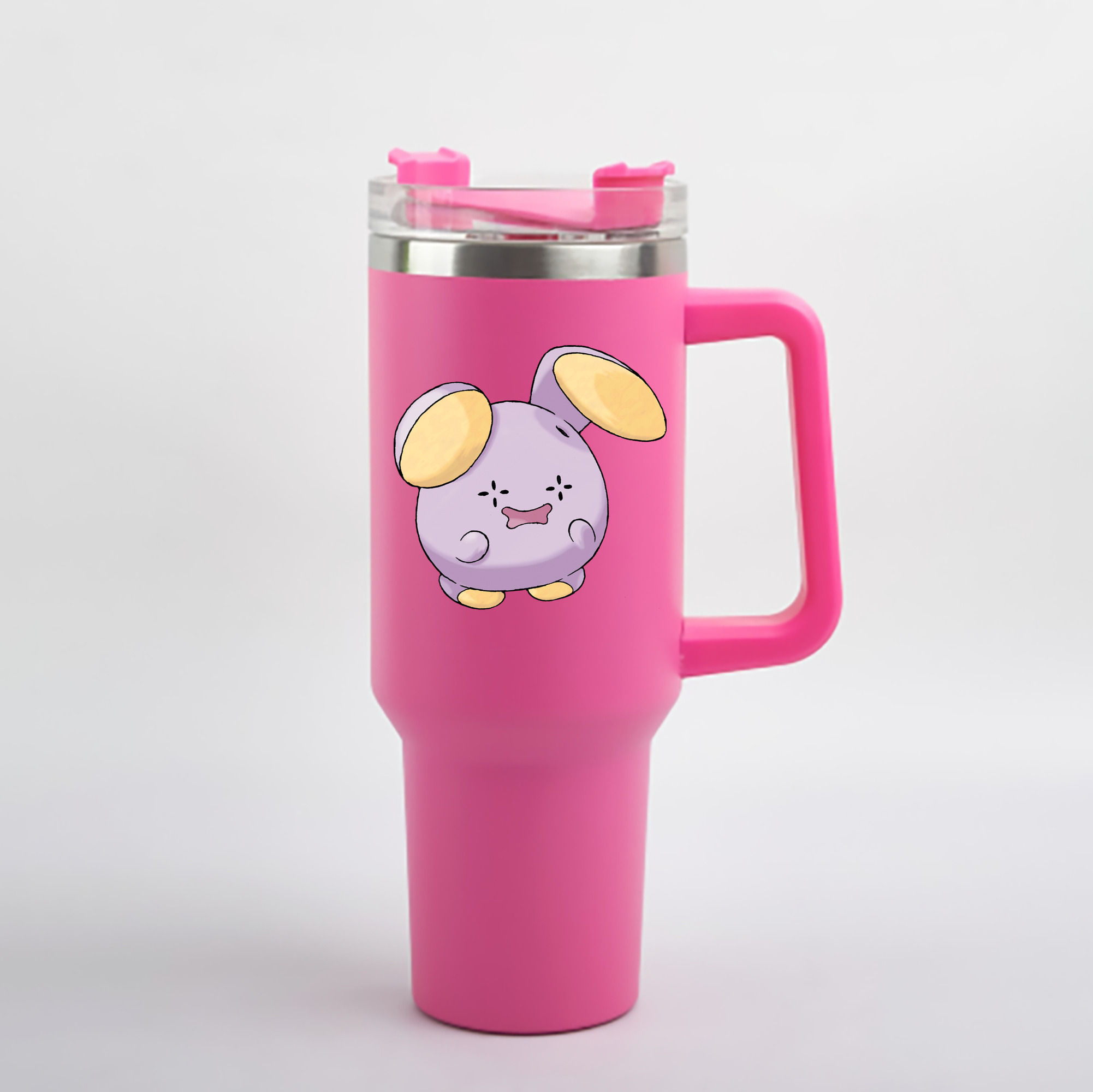 （画像用） ポケットモンスター Pokémon 1200mL車用タンブラー - クリスタルステッカー（プラスチックストロー付き）